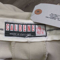 Vintage Side Zip Breeches *gc, older, stains, stretched & creased knees, pilly edges, undone stitching
