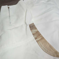 VINTAGE Side Zip Breeches, Leather Knee, ankle zips *vgc, mnr stains, threads & seam puckers
