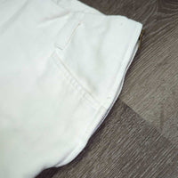 VINTAGE Side Zip Breeches, Leather Knee, ankle zips *vgc, mnr stains, threads & seam puckers

