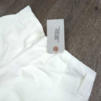 VINTAGE Side Zip Breeches, Leather Knee, ankle zips *vgc, mnr stains, threads & seam puckers
