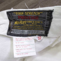 VINTAGE Side Zip Breeches, Leather Knee, ankle zips *vgc, mnr stains, threads & seam puckers
