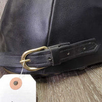 VINTAGE Velvet Riding Helmet NOT FOR RIDING, leather bag *like new
