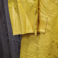 Coated Canvas Raincoat - Slicker *vgc, mnr stains, older?, marker, clean
