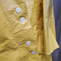 Coated Canvas Raincoat - Slicker *vgc, mnr stains, older?, marker, clean
