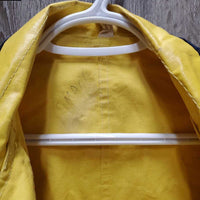 Coated Canvas Raincoat - Slicker *vgc, mnr stains, older?, marker, clean
