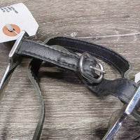 Fine Light POW Spurs, Thick Leather Spur Straps *vgc, clean, rubs, stiff, film, pitted?
