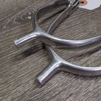Flat Light Spurs *gc, clean, scuffs, rubs, older, scratches
