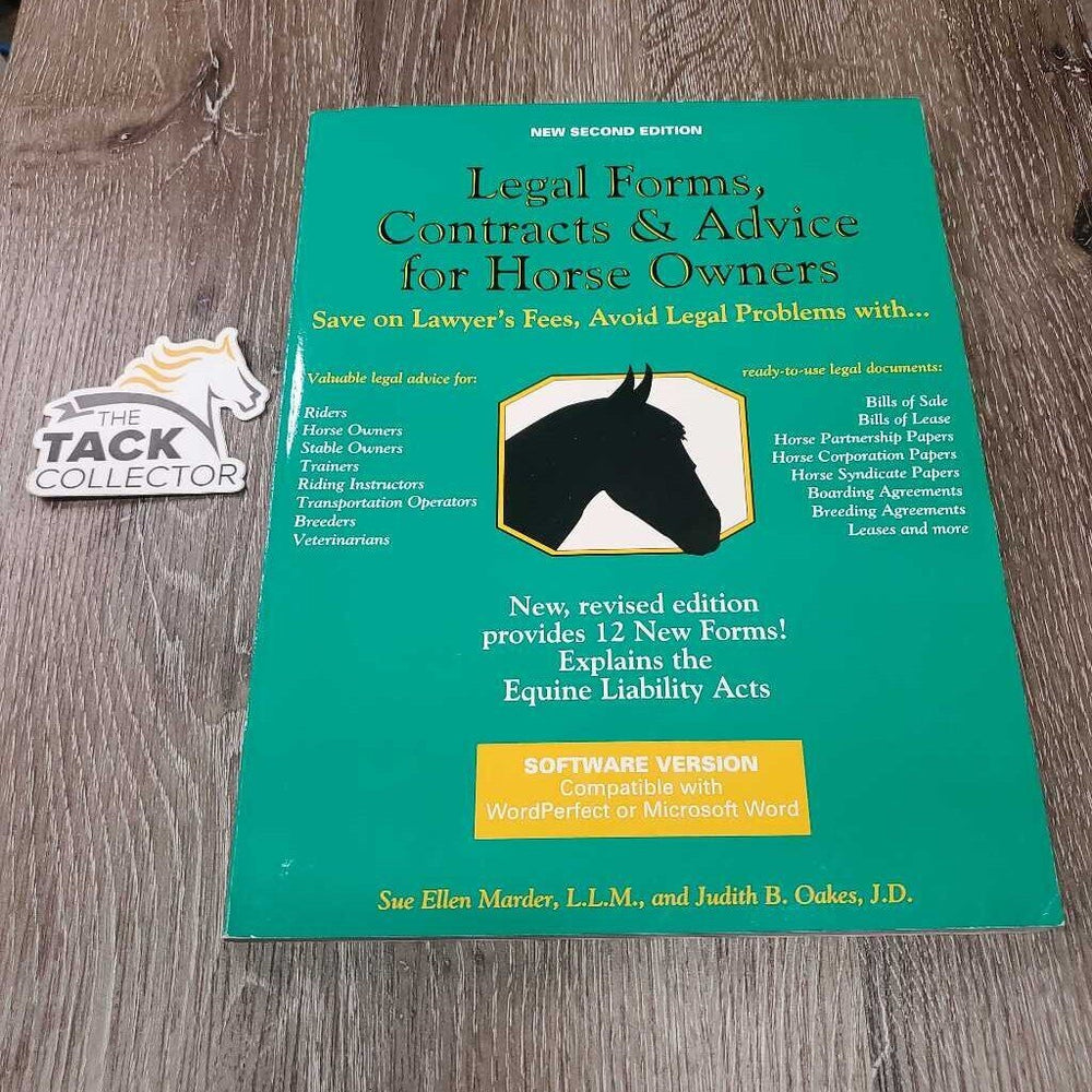 Legal Forms, Contracts & Advice for Horse Owners *xc, mnr bent corners