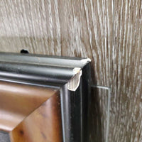 Palomino Horse Photo - Print, Wood Frame *vgc, chipped corner, scratches