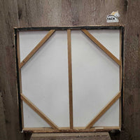 Grey Horse Painting - Print, Canvas Mount *vgc, chipped corners
