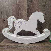 Craft Project Wood Cut out Rocking Horse *vgc, rubs, stains
