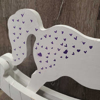 Craft Project Wood Cut out Rocking Horse *vgc, rubs, stains
