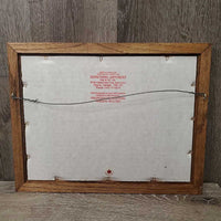 Kids & Hobby Horse Print, Wood Frame *xc