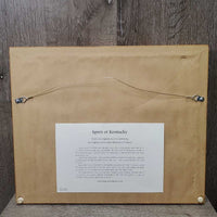 "Spirit of Kentucky" Running Mares & Foals by Kim Penner, Double Matted, Wood Frame *vgc