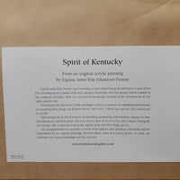 "Spirit of Kentucky" Running Mares & Foals by Kim Penner, Double Matted, Wood Frame *vgc
