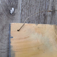 Wood Sign "Welcome ... to where we Stirrup a Little Fun" *vgc, chipped edges, stains?gunk
