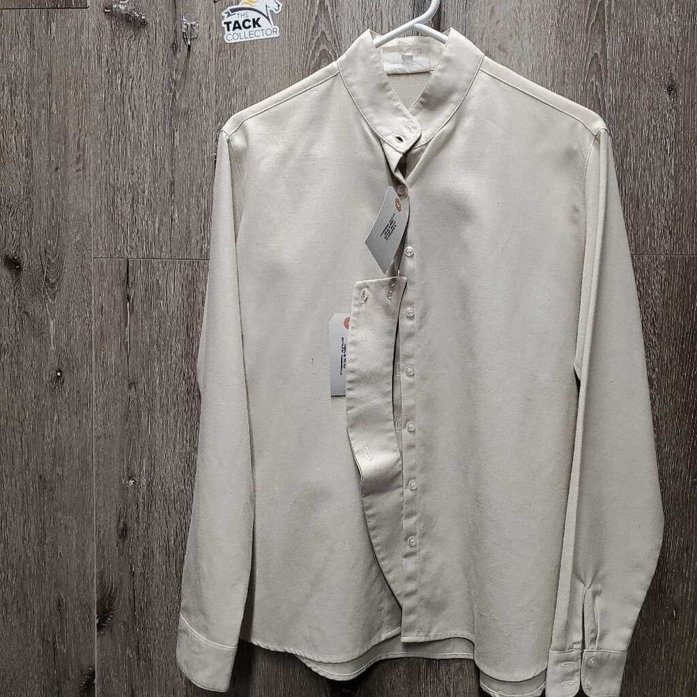 LS HVy Show shirt, Button Collar *vgc, mnr snags, seam puckers