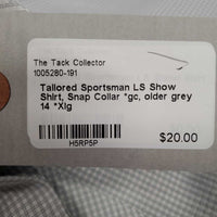 LS Show Shirt, Snap Collar *gc, older

