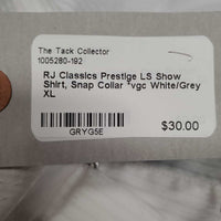 LS Show Shirt, Snap Collar *vgc
