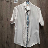 SS Show Shirt, Snap Collar *gc, older, snags, runs, puckers
