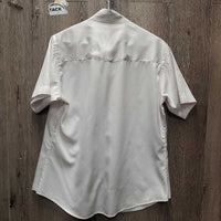 SS Show Shirt, Snap Collar *gc, older, snags, runs, puckers