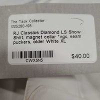 LS Show Shirt, magnet collar *vgc, seam puckers, older