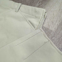 Side Zip Breeches *gc/fair, older, stains, knees: v.stretched? & stuck hay
