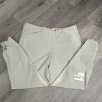 Side Zip Suede Knee Breeches *gc, rubs, stains, older, pilly, faded, older
