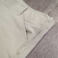 Side Zip Hvy Breeches *gc, older, v.pilly knees, stains, snags, shrunk?
