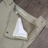Side Zip Hvy Breeches *gc, older, v.pilly knees, stains, snags, shrunk?
