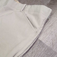 Side Zip Breeches *gc/fair, undone stitching, discolored seat, pilly inside, stretched knees, older, hairy velcro
