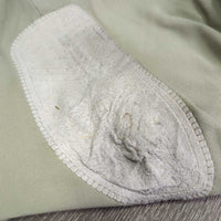 Side Zip Breeches *gc/fair, undone stitching, discolored seat, pilly inside, stretched knees, older, hairy velcro
