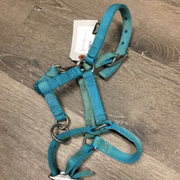 Nylon Halter, adj, snap *vgc, mnr hair, stained, faded
