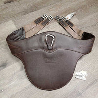 Lg Belly Girth, 2x els, Caribiner *xc, clean, sharp nameplate screws, elastic: mnr stains & stretched