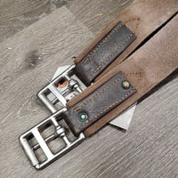 Lg Belly Girth, 2x els, Caribiner *xc, clean, sharp nameplate screws, elastic: mnr stains & stretched
