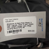 Hi Neck Rain Sheet, 0 legs *vgc/gc, clean, 0 wpf, faded, mnr repairs, snags, rubs, dingy binding