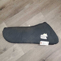 Foam Lined Half Pad, Front Inserts, Cotton Cover *gc, faded, dirt, hairy, crumbly inserts, older