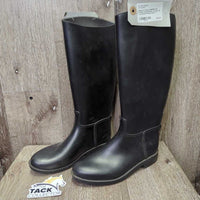 JUNIORS Tall Rubber Riding Boots *xc/vgc, mnr scratches & dusty
