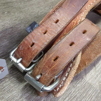Leather Cribbing Collar, box, info sheet, 3 fleeces *gc, cuts, scuffs, dry, older, like new fleecies
