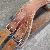 Leather Cribbing Collar, box, info sheet, 3 fleeces *gc, cuts, scuffs, dry, older, like new fleecies
