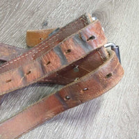 Leather Cribbing Collar, box, info sheet, 3 fleeces *gc, cuts, scuffs, dry, older, like new fleecies
