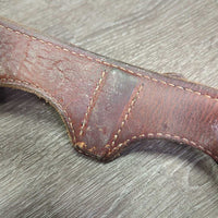 Leather Cribbing Collar, box, info sheet, 3 fleeces *gc, cuts, scuffs, dry, older, like new fleecies

