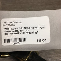 Nylon Slip Nose Halter *vgc, clean, older, mnr dirt