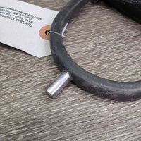 Pr POW Spurs, rubber covers, Leather Spur Straps, Bling *vgc, mnr missing bling, dirt, rubs & creases
