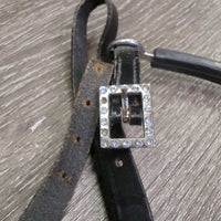 Pr POW Spurs, rubber covers, Leather Spur Straps, Bling *vgc, mnr missing bling, dirt, rubs & creases
