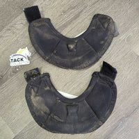 No Turn Bell Boots, velcro *fair, dirty, faded, curled, stains, holes, rubs, pills, missing logos
