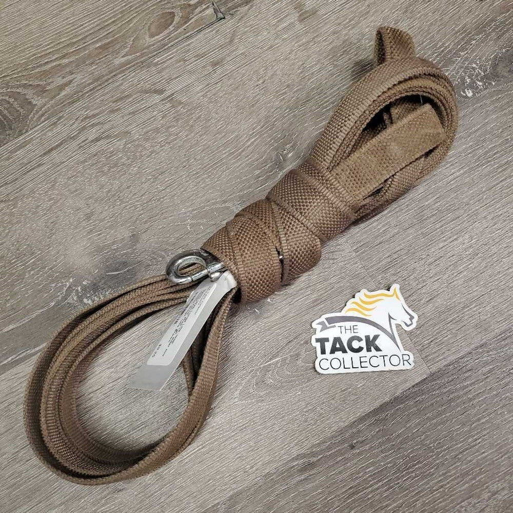 Nylon Web Lunge Line, loop handle, swivel snap *gc, older mnr residue, snags, rubs