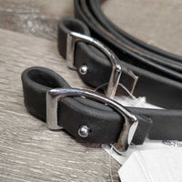Pr Thick Soft Biothane Split Reins, Conway Buckles *vgc, rubs, residue, dirt
