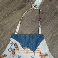 Hvy Cotton Apron, ties *vgc, mnr dirt?stains, older?, knotted neck
