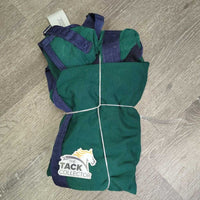 Cotton Full Face Hood, snaps *vgc, clean, rubs, frays, older, mnr repairs, sm holes
